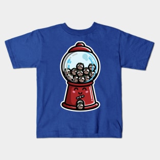 Kawaii Cute Christmas Pudding Gumball Machine Kids T-Shirt